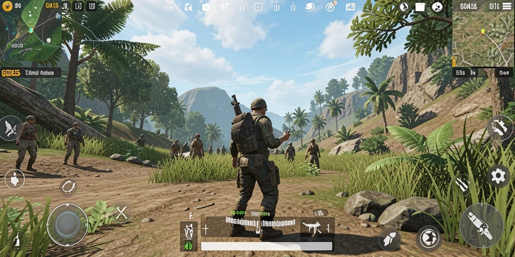Tampilan gameplay GOAL55 yang memukau dalam dunia terbuka.