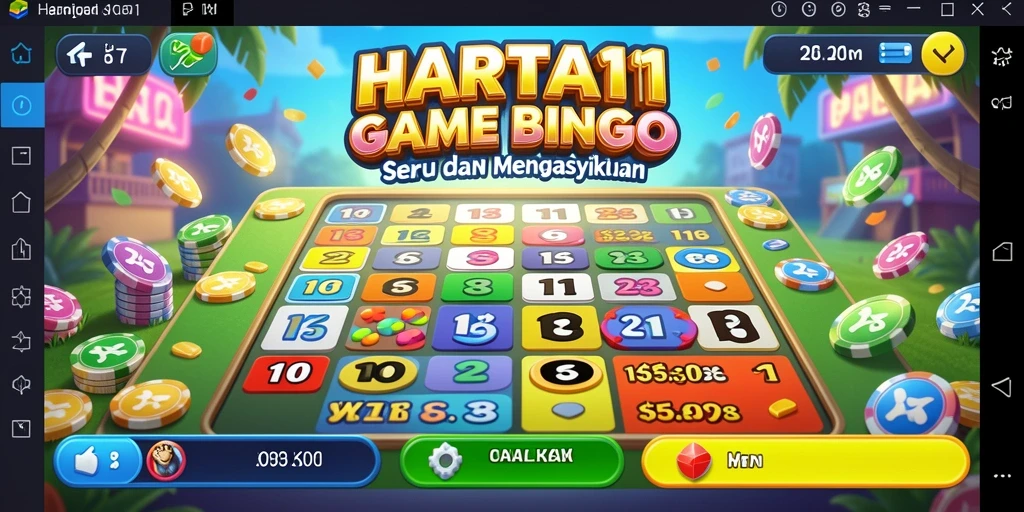 Screenshot HARTA11 menampilkan momen seru saat bermain Bingo.