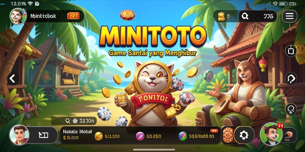 Tampilan gameplay MINITOTO yang menyenangkan dan penuh warna.