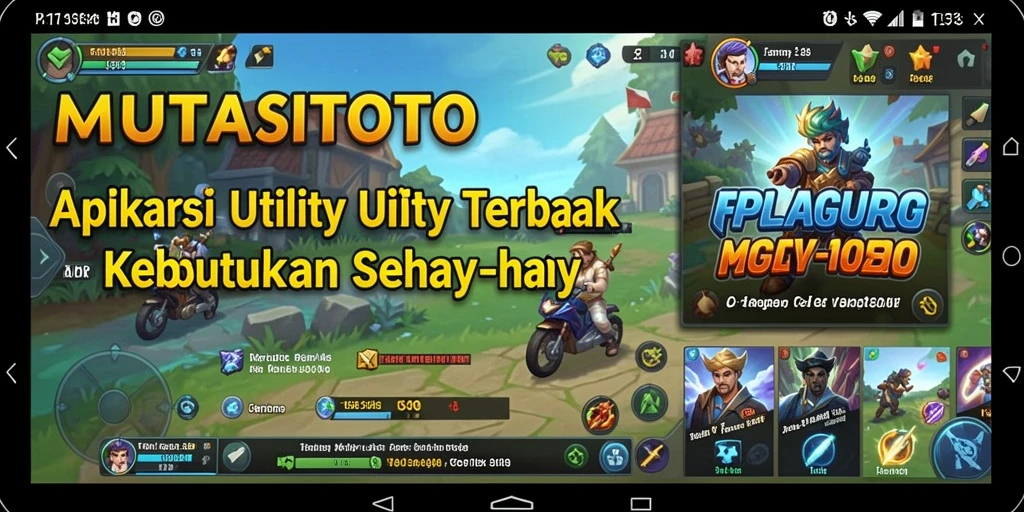 Tampilan antarmuka pengguna aplikasi MUTASITOTO yang sederhana.