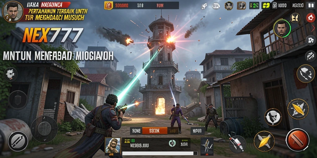 Tampilan gameplay NEX777 dengan strategi Tower Defense yang mendebarkan.