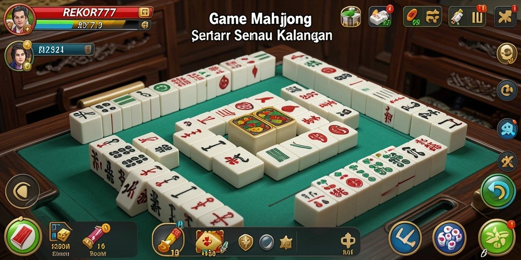 Screenshot gameplay <strong>REKOR777</strong> yang menampilkan keseruan permainan Mahjong.