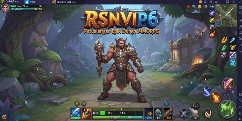 Tampilan menakjubkan dari gameplay RSNVIP6 dalam petualangan MMORPG.